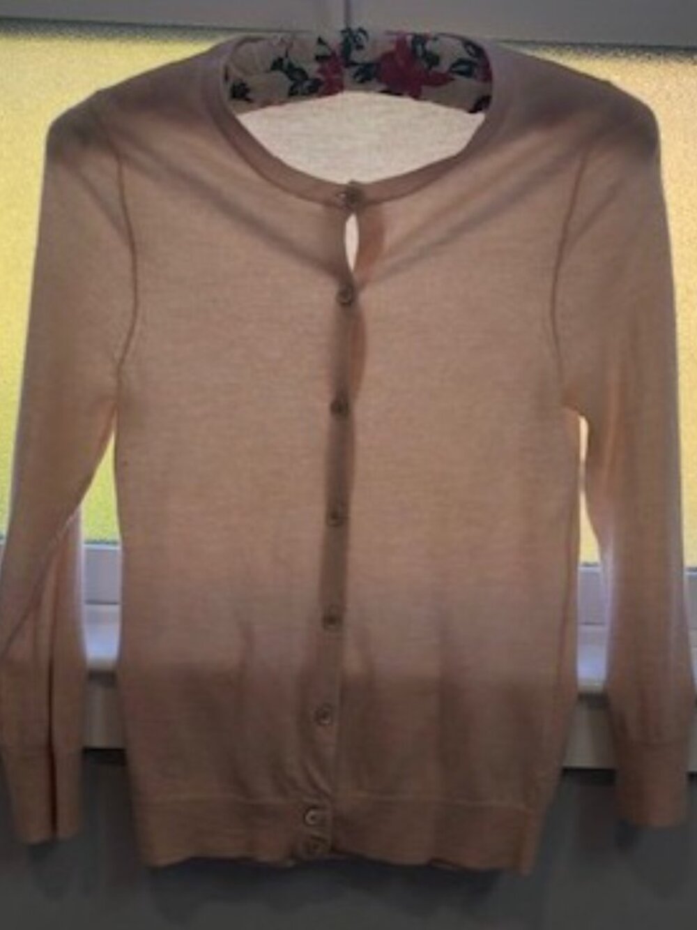 Pretty Petal Pink 100% Cashmere Cardigan, size XS